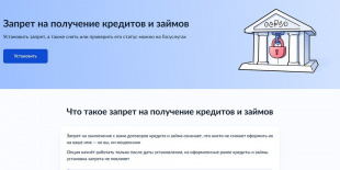 На Госуслугах заработал сервис по самозапрету на кредиты и займы